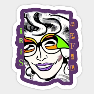 IRIS APFEL FASHION Sticker